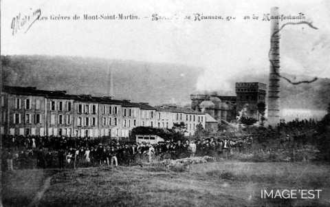 Manifestation de grévistes (Mont-Saint-Martin)